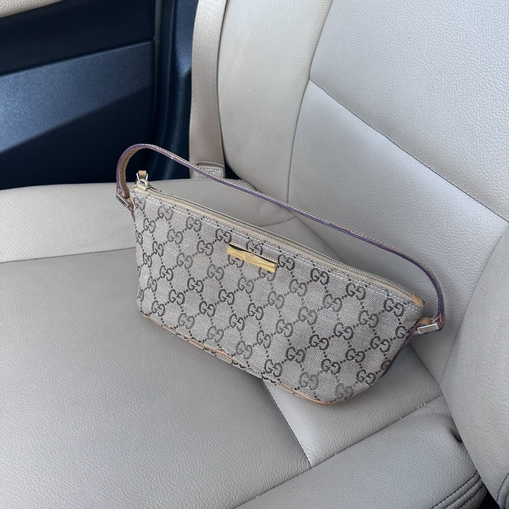 SOLD | Vintage Gucci Monogram Boat Bag Pochette